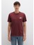 Mavi Logo Baskılı Bordo Tişört 0611714-70396 14