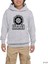 Portal 2 Aperture Gri Çocuk Kapşonlu Sweatshirt 1