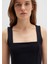 Kare Yaka Siyah Crop Top 1612657-900 16
