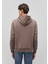 Mavi Logo Nakışlı Kapüşonlu Kahverengi Sweatshirt 065809-87875 11