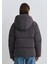 Kapüşonlu Antrasit Şişme Mont 1110225-80106 10