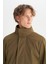 Pamuk Karışımlı Regular Fit Dik Yaka Parka Erkek Parka W2520422 801 3