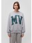 MV Logo Baskılı Gri Sweatshirt 1S10147-80196 10