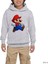 Super Mario Gri Çocuk Kapşonlu Sweatshirt 1