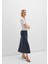 Baskılı Lacivert Midi Etek 1310583-91006 9