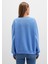 Bisiklet Yaka Mavi Basic Sweatshirt 1610198-70790 12