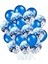 Mavi Renkli Konfetili Balon Seti 20 Adet Çocuklar ve Yetişkinler İçin 2