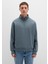 Yarı Fermuarlı Mavi Basic Sweatshirt 0S10278-80889 12