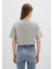 Mavi Logo Baskılı Gri Crop Tişört 1613411-70112 13