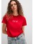 Mavi Kedi Baskılı Kırmızı Tişört 1613387-82054 10