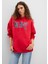 Mavi Logo Baskılı Kapüşonlu Kırmızı Sweatshirt 1600361-82054 8
