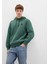 Mavi Logo Nakışlı Kapüşonlu Yeşil Sweatshirt 065809-71580 10