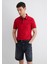 Yaka Detaylı Kırmızı Polo Tişört 062373-28441 10