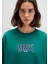 Mavi Logo Baskılı Yeşil Sweatshirt 1S10372-71918 13