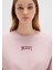 Mavi Logo Baskılı Pembe Crop Tişört 1613411-71018 11