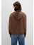 Kapüşonlu Kahverengi Basic Sweatshirt 167299-81959 11