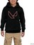 Val. Outlined Siyah Çocuk Kapşonlu Sweatshirt 1