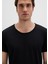 Yaka Detaylı Siyah Tişört 064019-20933 14