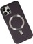 iPhone 12 Pro Max Kılıf Coco Deri Magneticsafe Silikon - Derin Mor 3