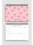 Haftalık Planlayıcı A5 Defter, Esnek Ince Karton Kapaklı, 1 Yıllık Planlayıcı, Pembe Fiyonk 6