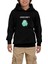 Mine-Craft Diamond Cave Siyah Çocuk Kapşonlu Sweatshirt 1