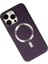 iPhone 13 Pro Max Kılıf Coco Deri Magneticsafe Silikon - Derin Mor 3