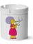 Simpsons Baskılı Porselen Küllük Makinede Yıkanabilir 1