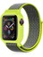 Apple Watch 38MM Hasırlı Cırtcırtlı Kasalı Kordon - Yeşil 1