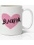 Black Pink Logolu Beyaz Anime Kupa Bardak 1