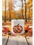 Boho Fall Pumpkin Floral Baskılı Seramik Kapaklı Kokusuz Küllük 1