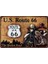 Koleksiyon U.s. Route 66 Motocycle Metal Plaka Levha 20X30CM 1