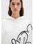 Mickey Mouse Baskılı Ekru Sweatshirt 1S10466-80194 6