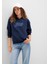 Mavi Logo Baskılı Kapüşonlu Lacivert Sweatshirt 1S10420-82318 6