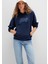 Mavi Logo Baskılı Kapüşonlu Lacivert Sweatshirt 1S10420-82318 12