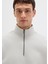 Yarı Fermuarlı Gri Basic Sweatshirt 0S10419-70074 6