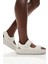 Calm Womens Cream Sandals Soft Bantlı Krem Kadın Sandalet 2