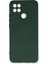 Oppo A15 Kılıf Nano Içi Kadife Silikon - Koyu Yeşil 1