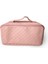 Çapraz Açılan Makyaj Çantası Pembe 2