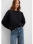 Bisiklet Yaka Siyah Basic Sweatshirt 1610198-900 10