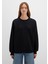 Bisiklet Yaka Siyah Basic Sweatshirt 1610198-900 13