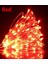 Ev Balkon ve Parti Için 3 Metre Pilli Kırmızı Renk Peri LED Yılbaşı Süsü Işık 5