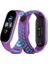 Xiaomi Mi Band 6 Spor Delikli Kordon - Mor-Mavi 1