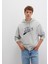Mavi Logo Kapüşonlu Gri Sweatshirt 0S10469-80018 12