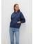 Kapüşonlu Lacivert Basic Sweatshirt 167299-70488 14