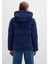 Kapüşonlu Lacivert Şişme Mont 1110043-81774 16