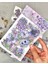 Mor Düşler Çiçek Sticker Seti 6 Yaprak Sticker Setetiketçıkartmabullet Journal 1