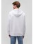 Kapüşonlu Baskılı Beyaz Sweatshirt 0610307-620 10