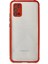 Samsung Galaxy A02S Kılıf Miami Şeffaf Silikon - Kırmızı 1