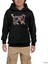 Balance And Composure Cat Siyah Çocuk Kapşonlu Sweatshirt 1
