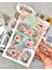 Renkli Bahar Çiçekleri Sticker Seti 6 Yaprak Sticker Setetiketçıkartmabullet Journal 1